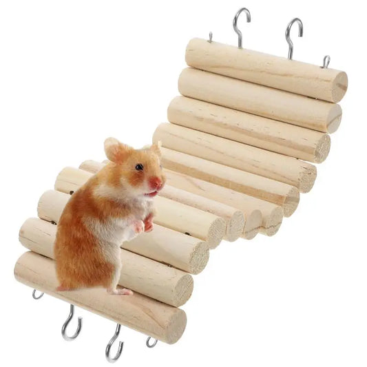 Multi-Pet Climbing Ladder & Fence | Hamster, Guinea Pig, Bird Cage Toy & Playground
