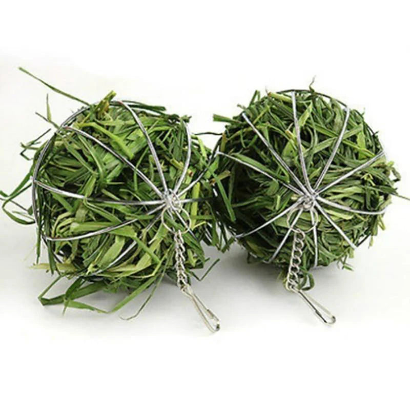 Multi-Purpose Hanging Hay & Grass Ball Feeder for Rabbits, Guinea Pigs & Chinchillas