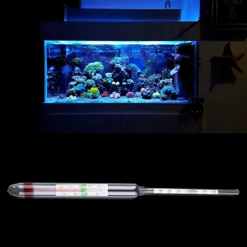 Aquarium Hydrometer & Thermometer for Saltwater Tanks