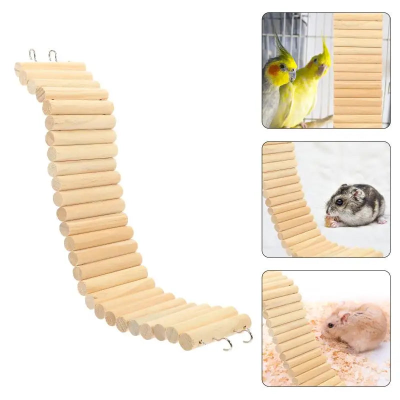 Multi-Pet Climbing Ladder & Fence | Hamster, Guinea Pig, Bird Cage Toy & Playground
