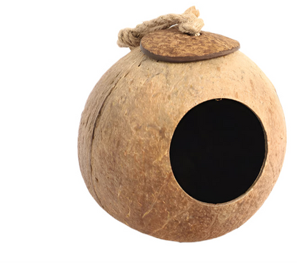 Natural Coconut Hideout House for Hamsters & Guinea Pigs.