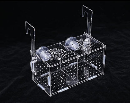 Acrylic Fish Isolation & Breeding Box for Aquarium - Ideal for Small Fry, Spawning, and Hatching