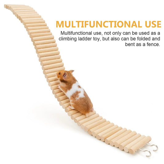 Multi-Pet Climbing Ladder & Fence | Hamster, Guinea Pig, Bird Cage Toy & Playground