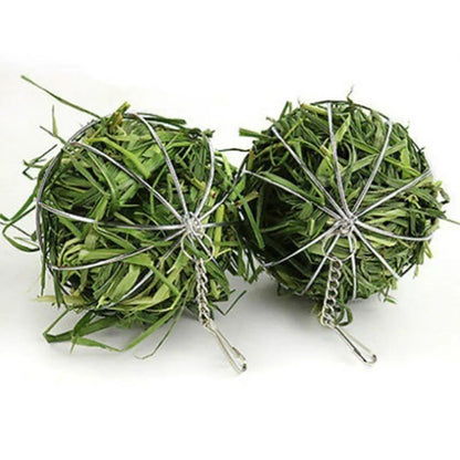 Multi-Purpose Hanging Hay & Grass Ball Feeder for Rabbits, Guinea Pigs & Chinchillas