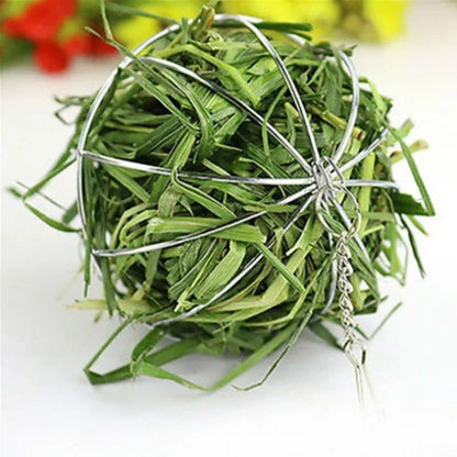 Multi-Purpose Hanging Hay & Grass Ball Feeder for Rabbits, Guinea Pigs & Chinchillas