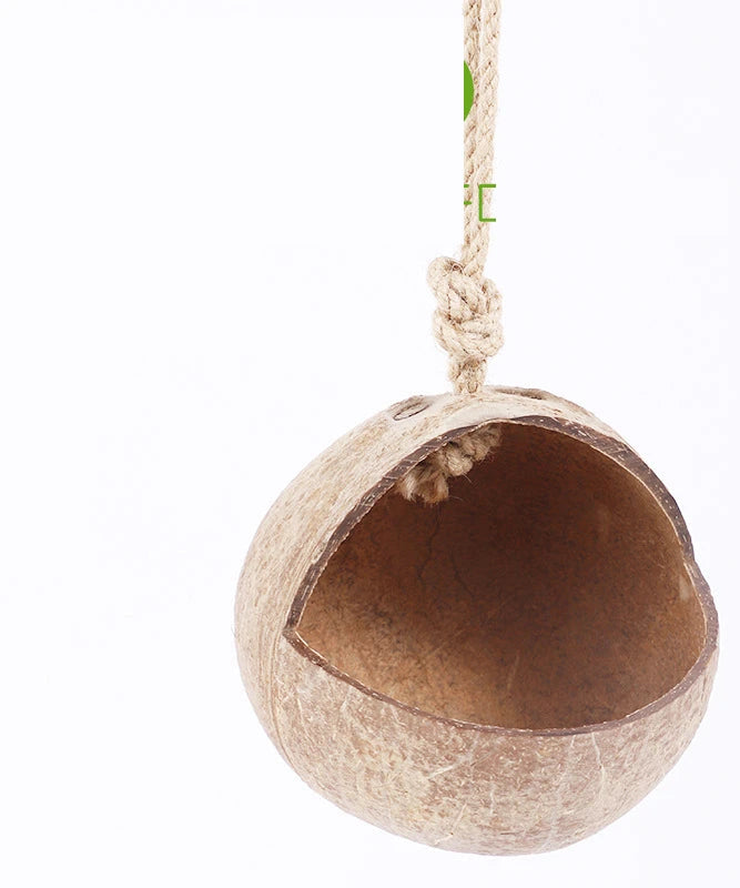 Natural Coconut Hideout House for Hamsters & Guinea Pigs.